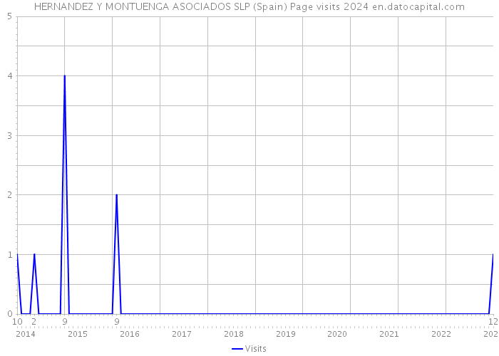 HERNANDEZ Y MONTUENGA ASOCIADOS SLP (Spain) Page visits 2024 