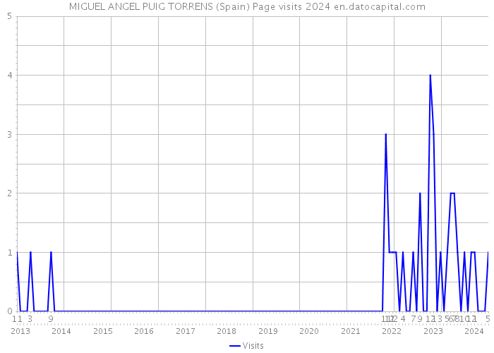 MIGUEL ANGEL PUIG TORRENS (Spain) Page visits 2024 