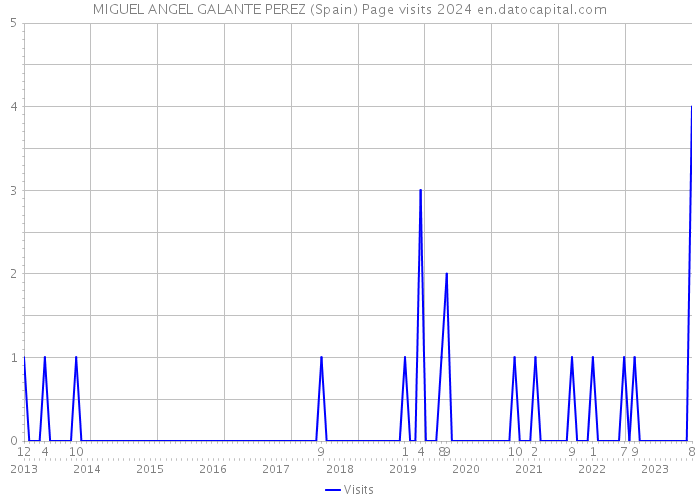 MIGUEL ANGEL GALANTE PEREZ (Spain) Page visits 2024 