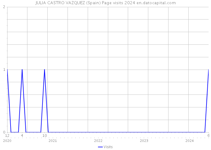 JULIA CASTRO VAZQUEZ (Spain) Page visits 2024 