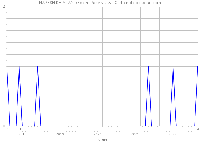 NARESH KHIATANI (Spain) Page visits 2024 