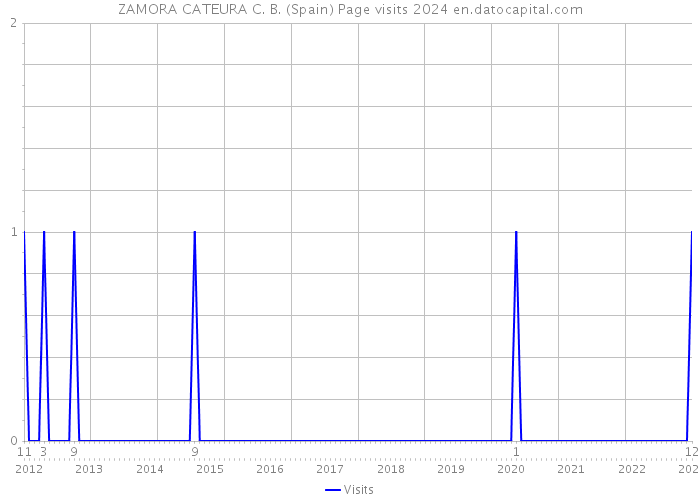 ZAMORA CATEURA C. B. (Spain) Page visits 2024 