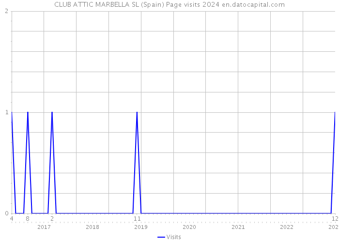 CLUB ATTIC MARBELLA SL (Spain) Page visits 2024 