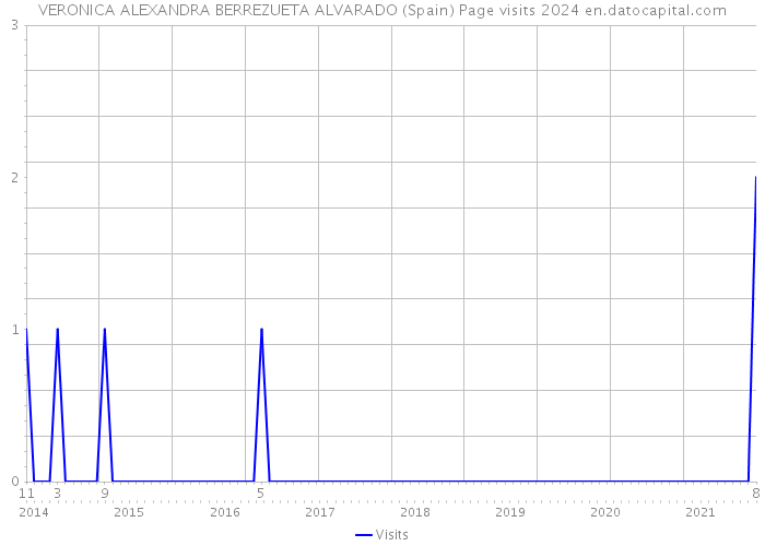VERONICA ALEXANDRA BERREZUETA ALVARADO (Spain) Page visits 2024 