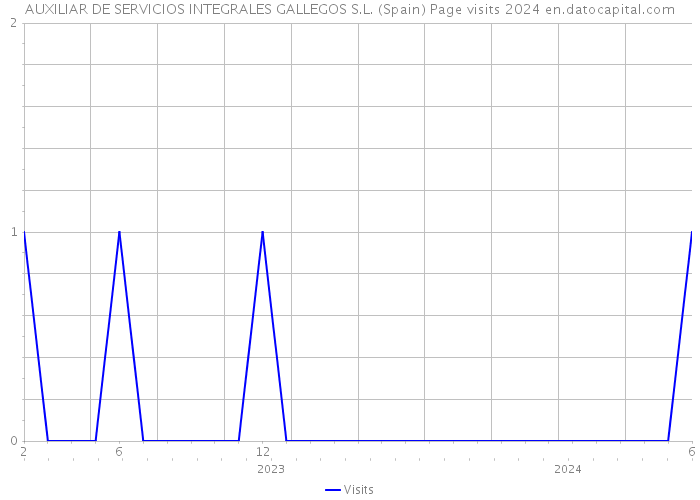 AUXILIAR DE SERVICIOS INTEGRALES GALLEGOS S.L. (Spain) Page visits 2024 