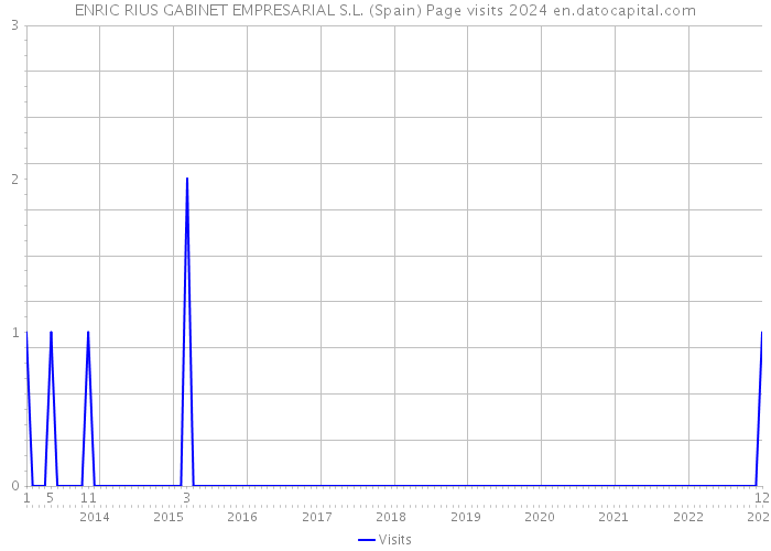 ENRIC RIUS GABINET EMPRESARIAL S.L. (Spain) Page visits 2024 