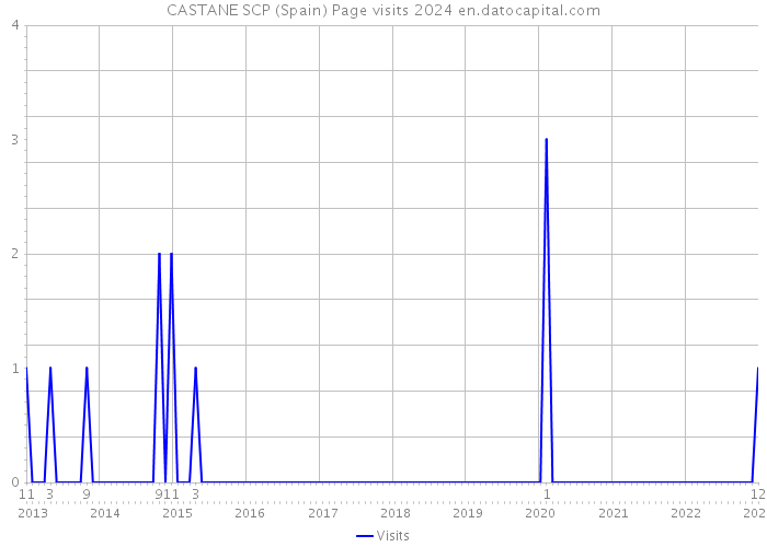 CASTANE SCP (Spain) Page visits 2024 