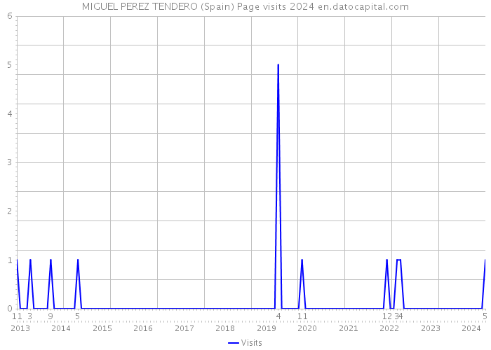 MIGUEL PEREZ TENDERO (Spain) Page visits 2024 