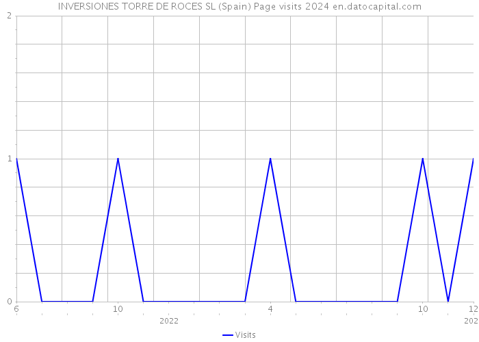 INVERSIONES TORRE DE ROCES SL (Spain) Page visits 2024 