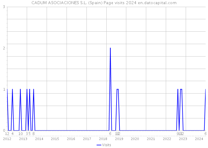 CADUM ASOCIACIONES S.L. (Spain) Page visits 2024 