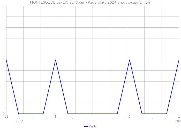 MONTESOL DE ESPEJO SL (Spain) Page visits 2024 
