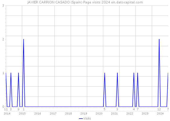 JAVIER CARRION CASADO (Spain) Page visits 2024 