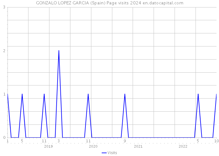 GONZALO LOPEZ GARCIA (Spain) Page visits 2024 