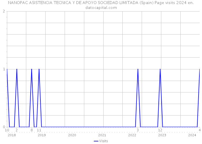 NANOPAC ASISTENCIA TECNICA Y DE APOYO SOCIEDAD LIMITADA (Spain) Page visits 2024 
