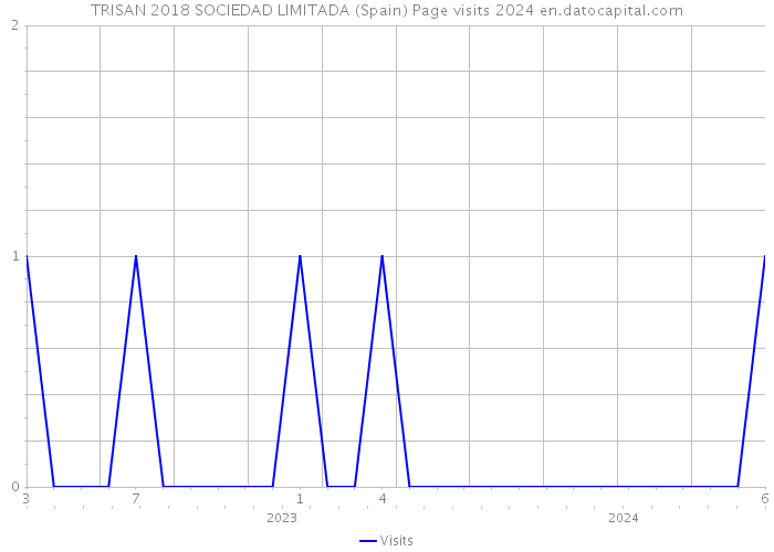 TRISAN 2018 SOCIEDAD LIMITADA (Spain) Page visits 2024 