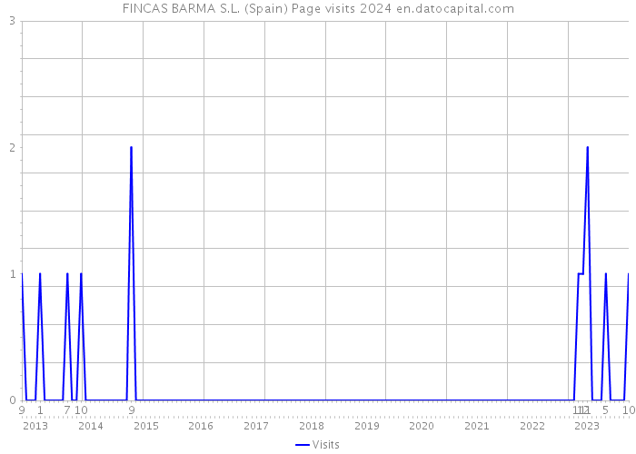 FINCAS BARMA S.L. (Spain) Page visits 2024 
