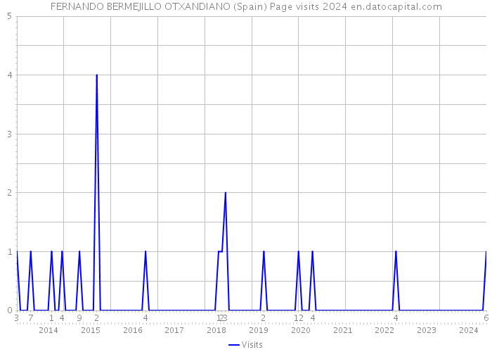 FERNANDO BERMEJILLO OTXANDIANO (Spain) Page visits 2024 