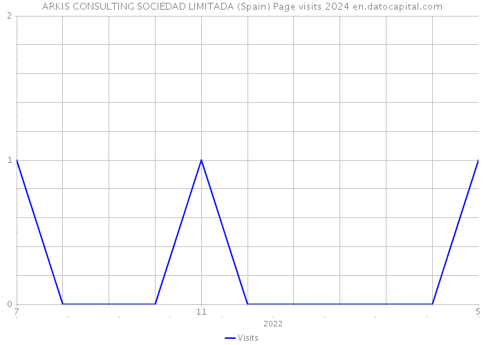 ARKIS CONSULTING SOCIEDAD LIMITADA (Spain) Page visits 2024 