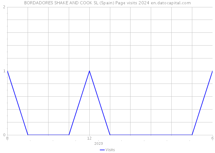 BORDADORES SHAKE AND COOK SL (Spain) Page visits 2024 