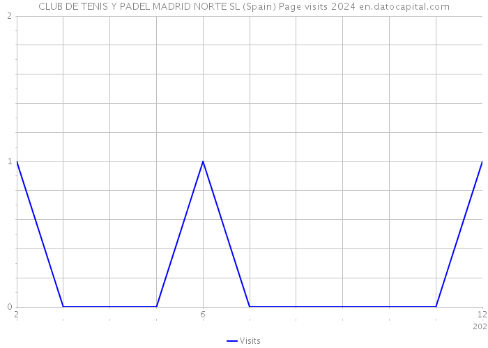 CLUB DE TENIS Y PADEL MADRID NORTE SL (Spain) Page visits 2024 