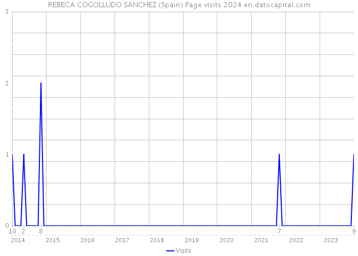REBECA COGOLLUDO SANCHEZ (Spain) Page visits 2024 