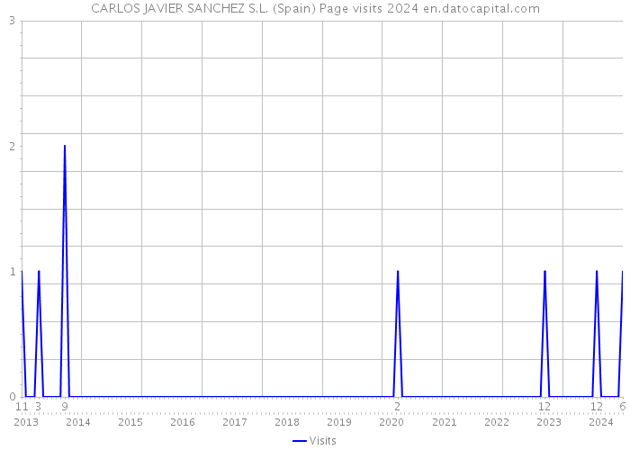 CARLOS JAVIER SANCHEZ S.L. (Spain) Page visits 2024 