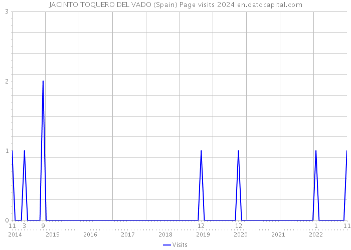 JACINTO TOQUERO DEL VADO (Spain) Page visits 2024 