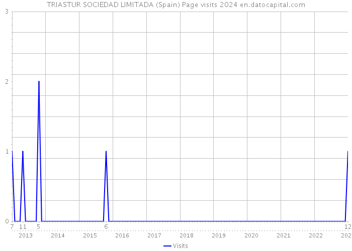 TRIASTUR SOCIEDAD LIMITADA (Spain) Page visits 2024 