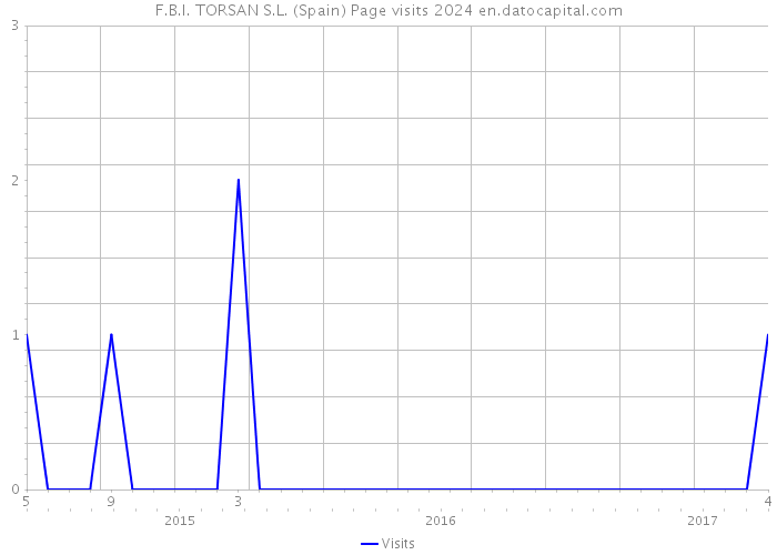 F.B.I. TORSAN S.L. (Spain) Page visits 2024 