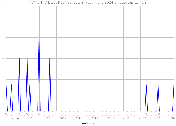 ADVIENTO DE BURELA SL (Spain) Page visits 2024 