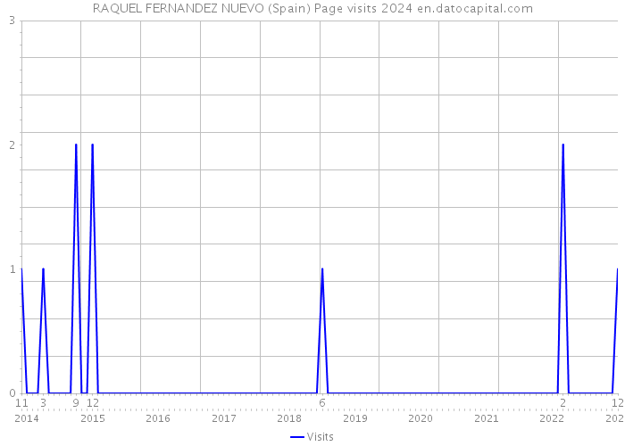 RAQUEL FERNANDEZ NUEVO (Spain) Page visits 2024 