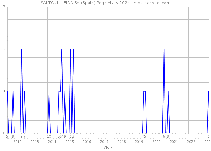 SALTOKI LLEIDA SA (Spain) Page visits 2024 