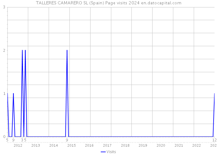 TALLERES CAMARERO SL (Spain) Page visits 2024 
