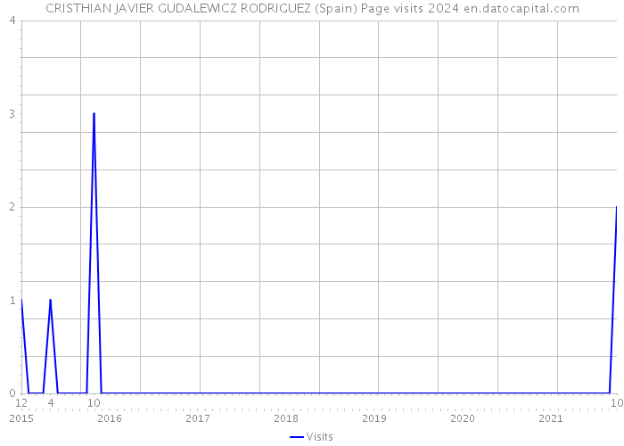 CRISTHIAN JAVIER GUDALEWICZ RODRIGUEZ (Spain) Page visits 2024 