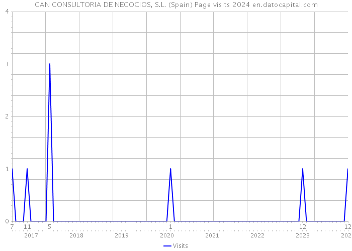 GAN CONSULTORIA DE NEGOCIOS, S.L. (Spain) Page visits 2024 