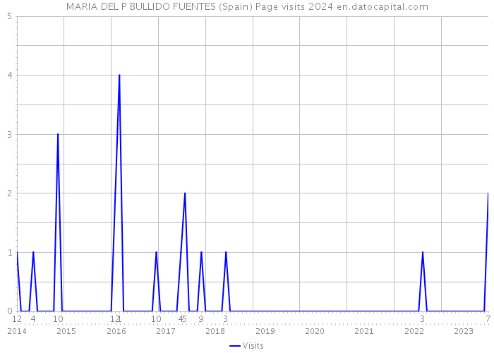 MARIA DEL P BULLIDO FUENTES (Spain) Page visits 2024 