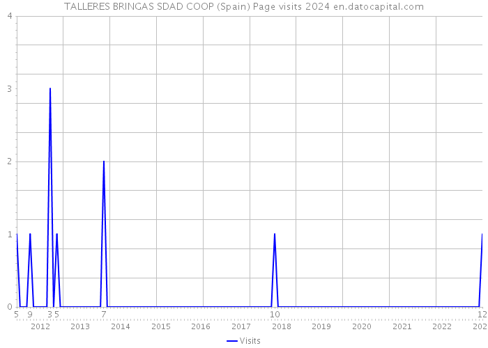 TALLERES BRINGAS SDAD COOP (Spain) Page visits 2024 