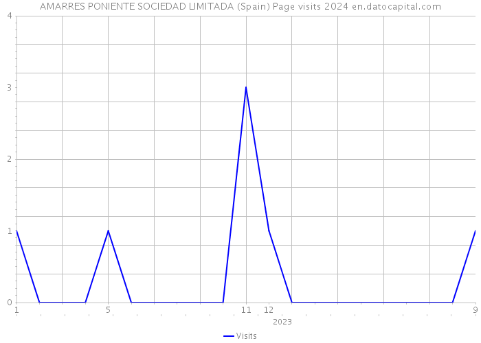 AMARRES PONIENTE SOCIEDAD LIMITADA (Spain) Page visits 2024 