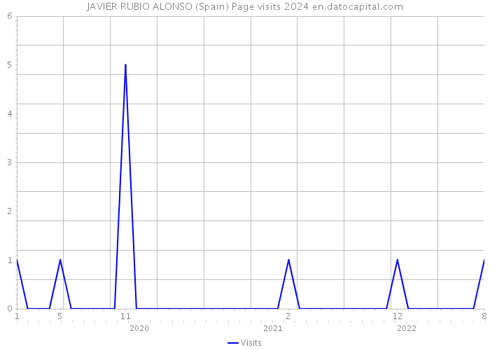 JAVIER RUBIO ALONSO (Spain) Page visits 2024 