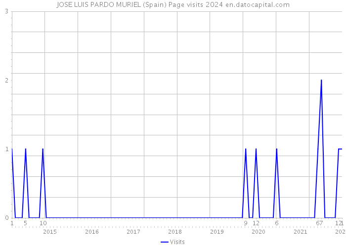 JOSE LUIS PARDO MURIEL (Spain) Page visits 2024 