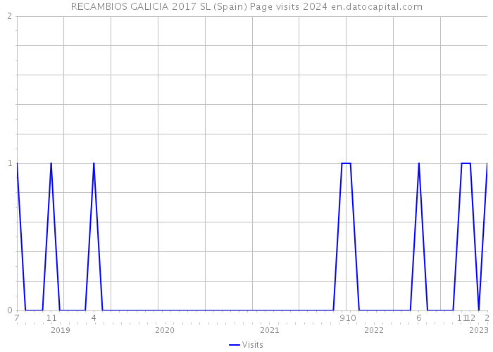 RECAMBIOS GALICIA 2017 SL (Spain) Page visits 2024 