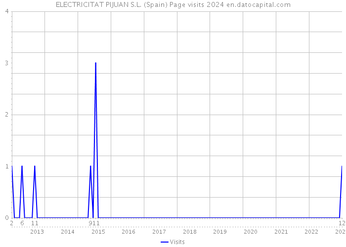 ELECTRICITAT PIJUAN S.L. (Spain) Page visits 2024 