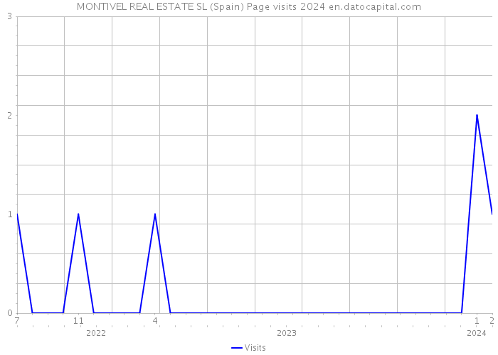 MONTIVEL REAL ESTATE SL (Spain) Page visits 2024 