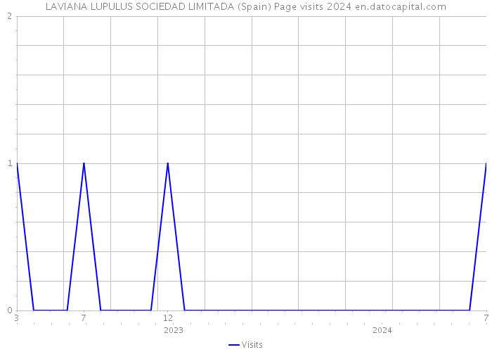 LAVIANA LUPULUS SOCIEDAD LIMITADA (Spain) Page visits 2024 