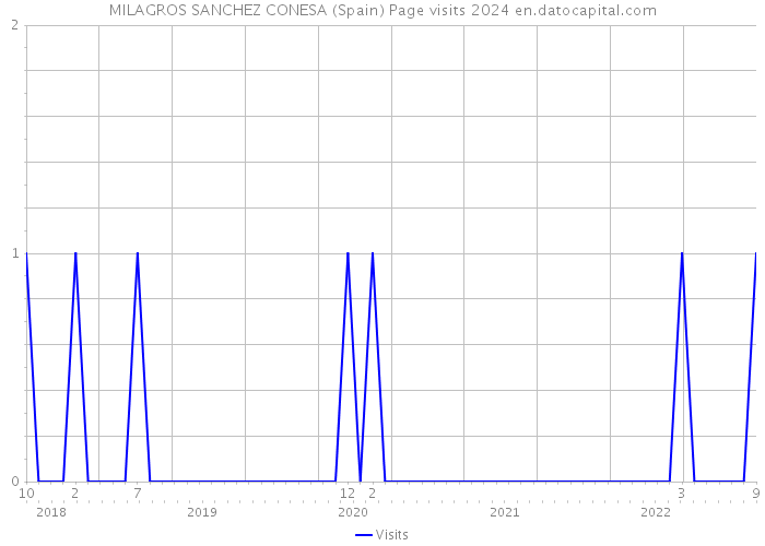 MILAGROS SANCHEZ CONESA (Spain) Page visits 2024 