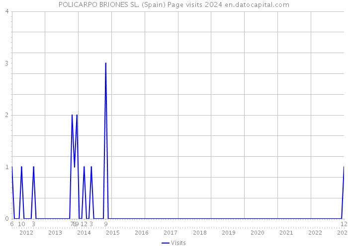 POLICARPO BRIONES SL. (Spain) Page visits 2024 