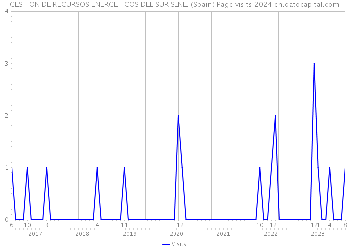 GESTION DE RECURSOS ENERGETICOS DEL SUR SLNE. (Spain) Page visits 2024 
