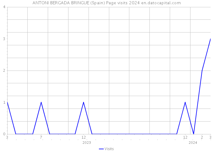 ANTONI BERGADA BRINGUE (Spain) Page visits 2024 