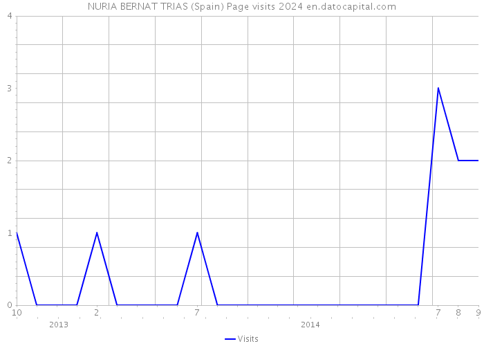 NURIA BERNAT TRIAS (Spain) Page visits 2024 