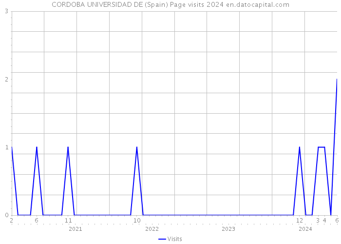 CORDOBA UNIVERSIDAD DE (Spain) Page visits 2024 
